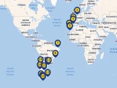 Mapa plavby