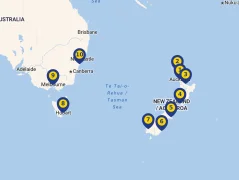Mapa plavby