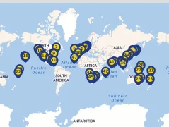 Mapa plavby