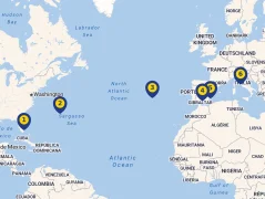 Mapa plavby