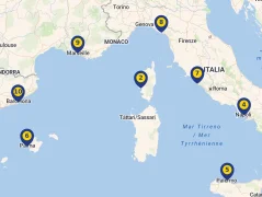 Mapa plavby
