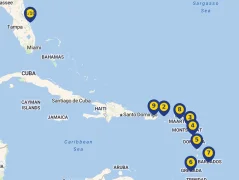 Mapa plavby