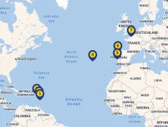 Mapa plavby
