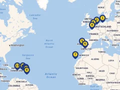 Mapa plavby