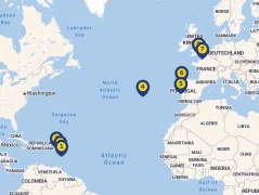Mapa plavby