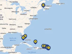 Mapa plavby