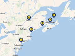 Mapa plavby