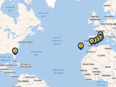 Mapa plavby