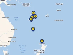Mapa plavby