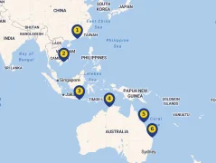 Mapa plavby