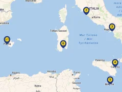 Mapa plavby