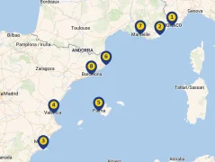 Mapa plavby
