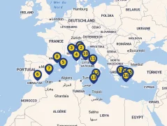 Mapa plavby